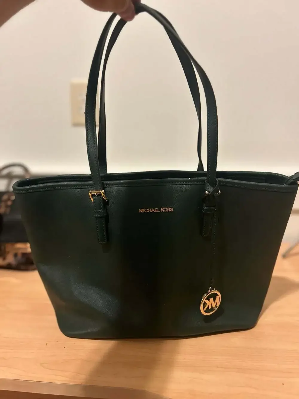 Michael Kors Jet Set Saffiano Leather Tote Bag